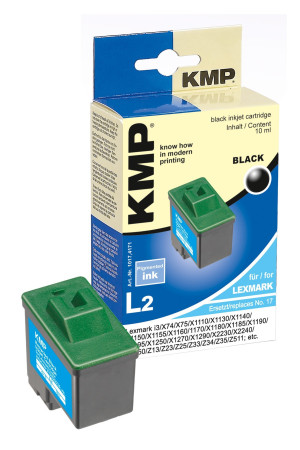 KMP Druckerpatrone ersetzt Lexmark 17 Kompatibel Schwarz L2 1017,4171