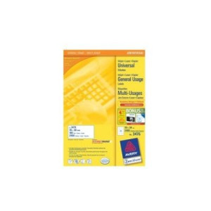 Avery-Zweckform 3475 Universal-Etiketten 70 x 36mm Papier Wei 2400
