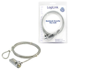 LogiLink Laptopschloss Zahlenschloss 150cm NBS002