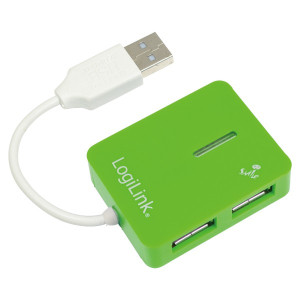 LogiLink UA0138 4 Port USB 2.0-Hub Grn