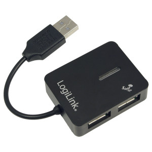 LogiLink UA0139 4 Port USB 2.0-Hub Schwarz
