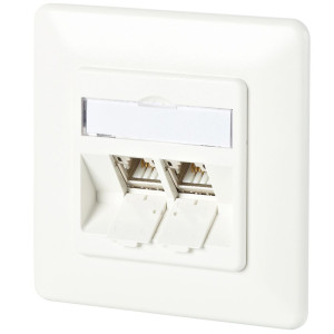 Metz Connect 130B12D21002-E Netzwerkdose Unterputz Einsatz mit