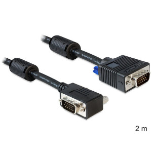 Delock VGA Anschlusskabel VGA 15pol. Stecker, VGA 15pol. Stecker 2.