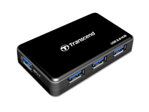 Transcend TS-HUB3K 4 Port USB 3.2 Gen 1-Hub (USB 3.0) Schwarz