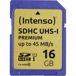 Intenso Premium SDHC-Karte 16GB Class 10, UHS-I