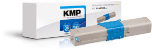 KMP Toner ersetzt OKI 44973535 Kompatibel Cyan 1500 Seiten O-T37