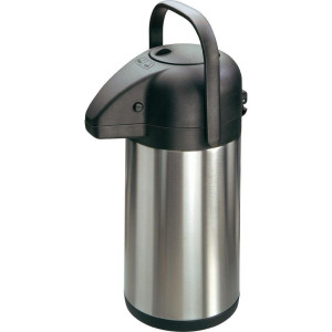 MATO interprsent Thermokanne Edelstahl (gebrstet), Schwarz 1.9l