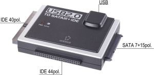 Renkforce Festplatten Adapter [1x USB 2.0 Stecker A - 1x IDE-Buchse