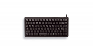 Cherry Slim-Line USB/PS2 USB Tastatur Deutsch, QWERTZ Schwarz