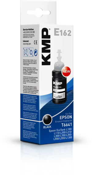 KMP Nachflltinte ersetzt Epson T6641 Kompatibel Schwarz E162 1629,