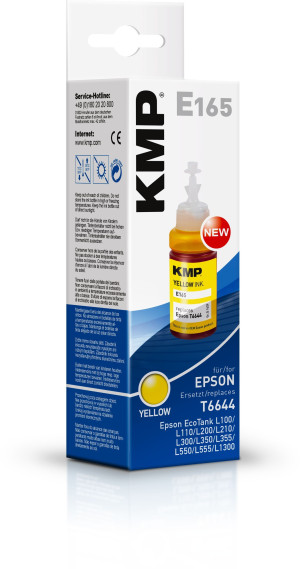 KMP Nachflltinte ersetzt Epson T6644 Kompatibel Gelb E165 1629,0009