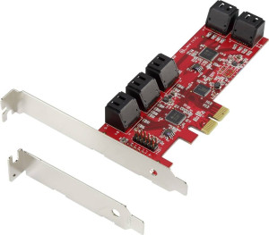 Renkforce RF-2748532 10 Port SATA Controller PCIe x4 Passend fr (