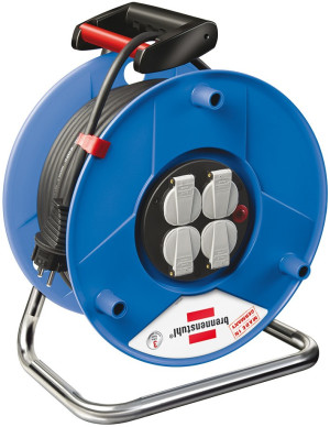 Brennenstuhl 1208060 Kabeltrommel 50.00m Schwarz Schutzkontakt-Stecker