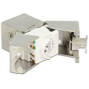 Delock Keystone RJ45 Buchse > LSA werkzeugfrei Cat.6A