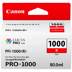 Canon Original PFI-1000R Druckerpatrone - rot (0554C001)
