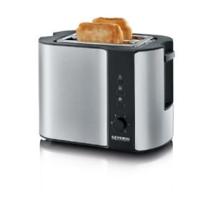 Severin AT 2589 Toaster mit Brtchenaufsatz Edelstahl (gebrstet),