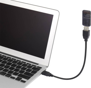 Renkforce USB-Kabel USB 2.0 USB-A Stecker, USB-A Buchse 0.16m Schwarz