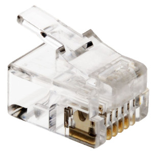Modularstecker 6P6C / RJ12, VPE 100 Stck