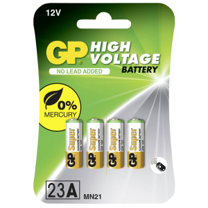 GP High Voltage Alkaline 23A (MS21 / MN21) 4er Blister