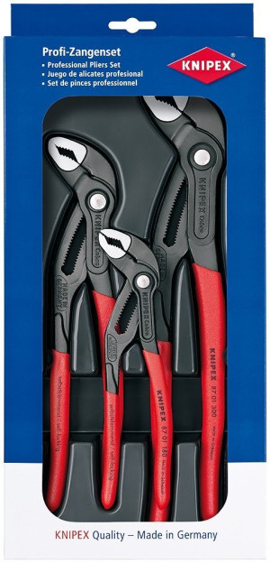 Knipex 00 20 09 V02 Werkstatt Wasserpumpenzangen-Set 3teilig