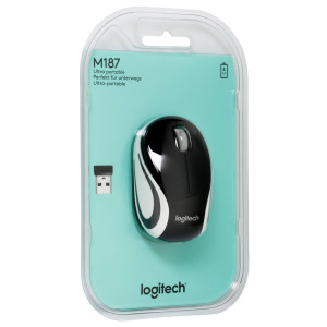 Logitech Wireless Mini Maus M187 black