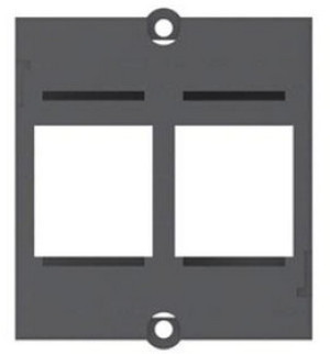 Bachmann Custom Modul 2 x Keystone, Modul schwarz