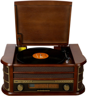 Denver Retro Musik-Center mit Plattenspieler MCR-50MK3