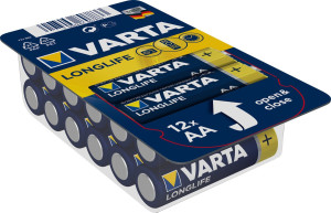 VARTA LONGLIFE Batterie AA LR6 Mignon 12er Big Box - Passend fr LR6-