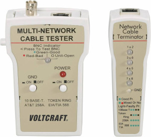 VOLTCRAFT Kabeltester CT-1 CT-1 Geeignet fr RJ-45, BNC