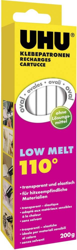 UHU 48630 Heiklebesticks 170mm Transparent 200g 10St.