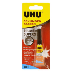 UHU blitzschnell Supergel Mehrzweckkleber 48790 3g