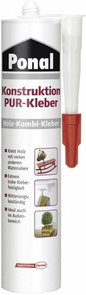 Ponal PEK6N Konstruktions PUR-Kleber Holzleim PEK6N 530g