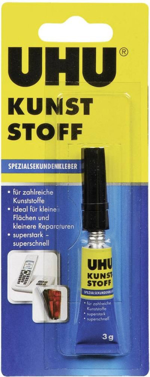 UHU KUNSTSTOFF Sekundenkleber 47705 3g