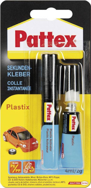 Pattex Plastix Kunststoffkleber PSA1C 1 Set