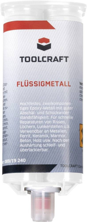 TOOLCRAFT Flssigmetall Zwei-Komponentenkleber FLM.K50 50g