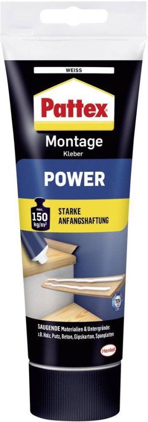 Pattex Power Montagekleber Herstellerfarbe Wei PXP25 250g