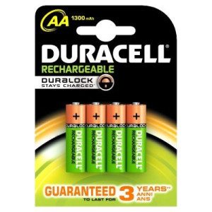 Duracell PreCharged HR06 Mignon (AA)-Akku NiMH 2500 mAh 1.2V 4St.