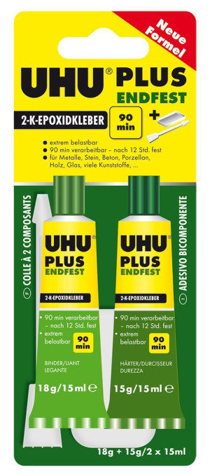 UHU ENDFEST Zwei-Komponentenkleber 45670.7 33g