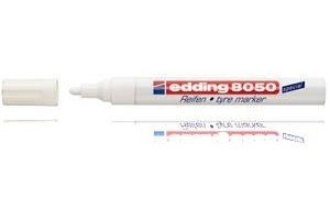 Edding 8050 4-8050049 Reifenmarker Wei 2 mm, 4mm