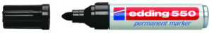 Edding 550 4-550001 Permanentmarker Schwarz wasserfest: Ja