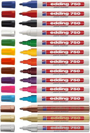 Edding 750 paint marker 4-750003 Lackmarker Blau 2 mm, 4mm