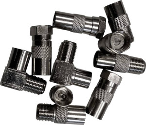 BKL Electronic 0403464 F-Adapter-Set Anschlsse: F-Stecker 1 Set