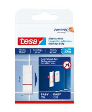 TESA 77760 Klebestreifen Wei Inhalt: 9St.