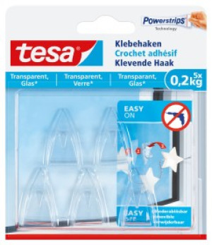 TESA Klebehaken Small Transparent Inhalt: 5St.