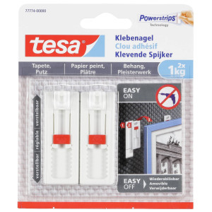 TESA 77774 Klebenagel verstellbar Wei Inhalt: 2St.
