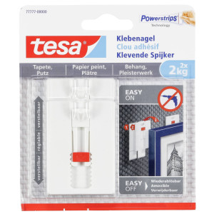 TESA 77777 Klebenagel verstellbar Wei Inhalt: 2St.
