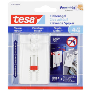 TESA 77767 Klebenagel verstellbar Wei Inhalt: 2St.