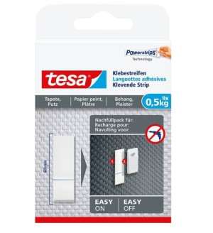 TESA 77770 Klebestreifen Wei Inhalt: 9St.