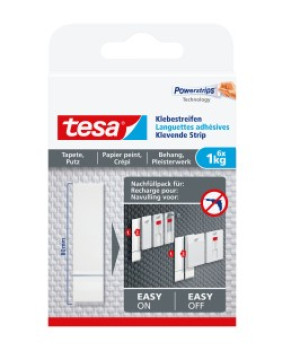 TESA 77771 Klebestreifen Wei Inhalt: 6St.
