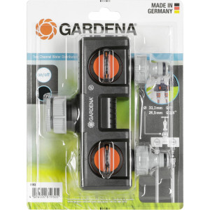 Gardena 8193-20 Kunststoff 2-Wege-Verteiler Steckkupplung, 30,3mm (1\